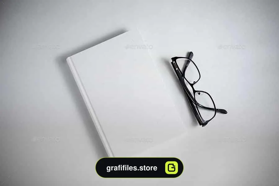موکاپ کتاب Hardcover Book Mock-up - 14