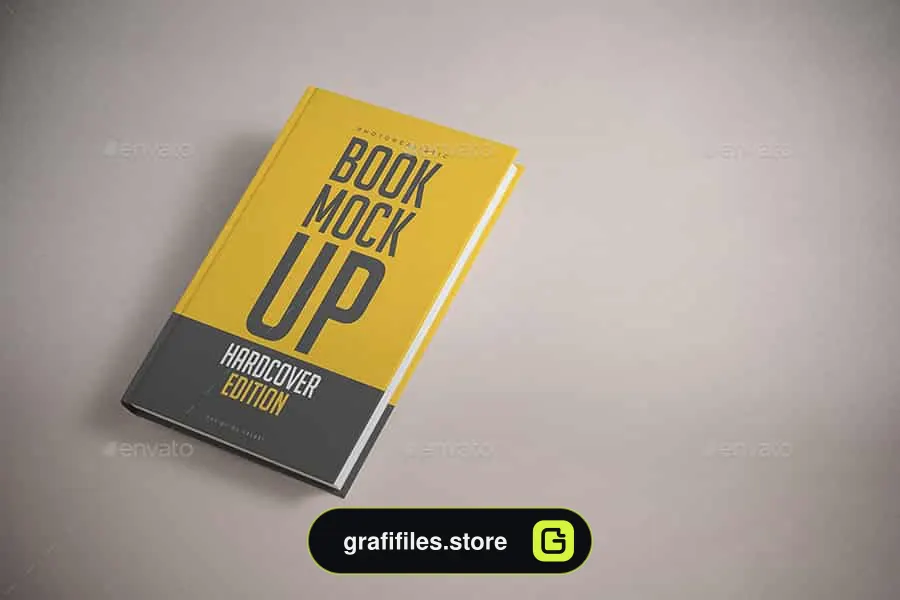 موکاپ کتاب Hardcover Book Mock-up