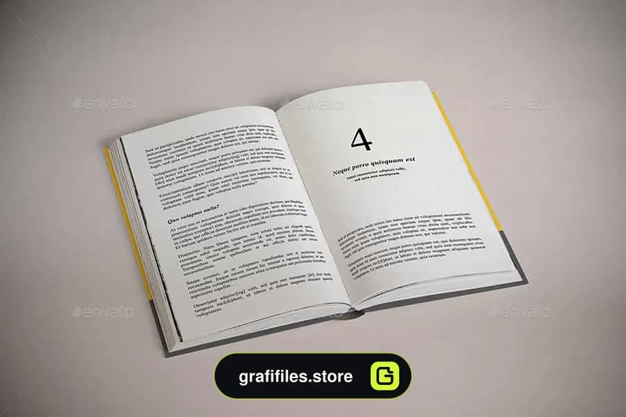 موکاپ کتاب Hardcover Book Mock-up