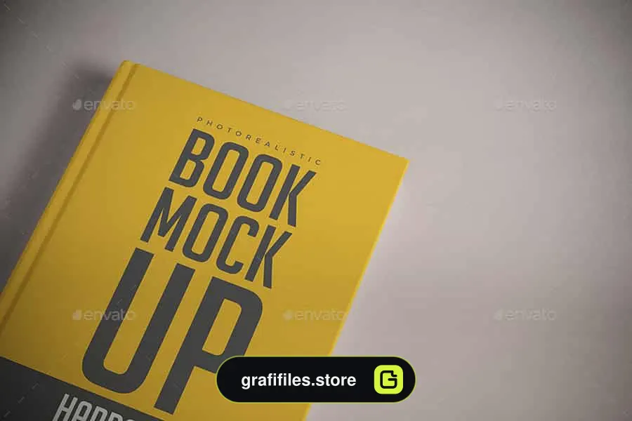 موکاپ کتاب Hardcover Book Mock-up