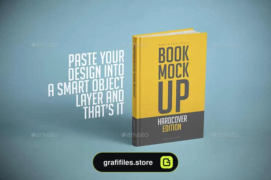 موکاپ کتاب Hardcover Book Mock-up - 8