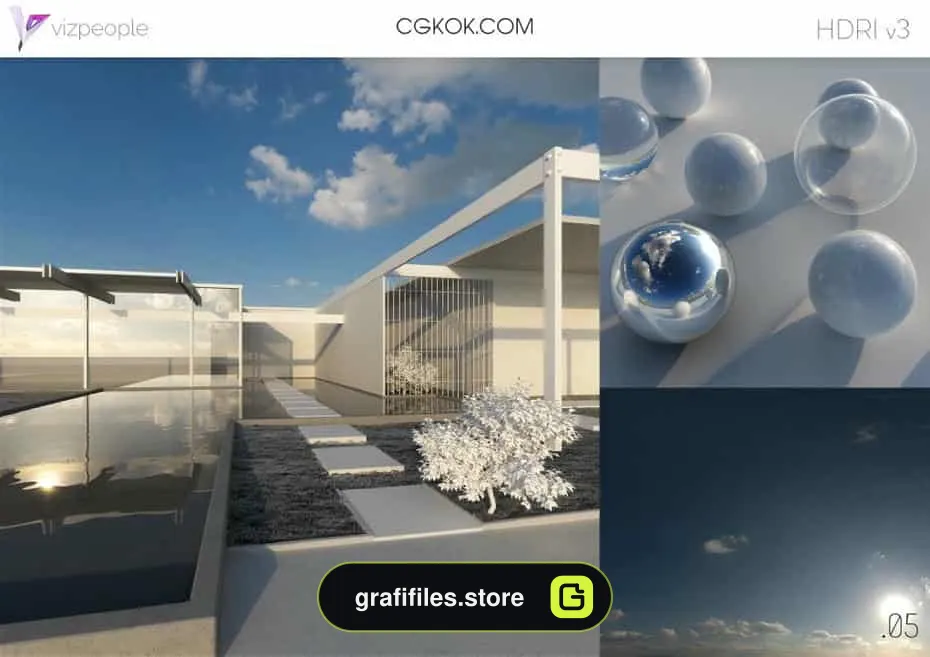 دانلود تصاویر HDRI در ساعات مختلف - 3 HDRI