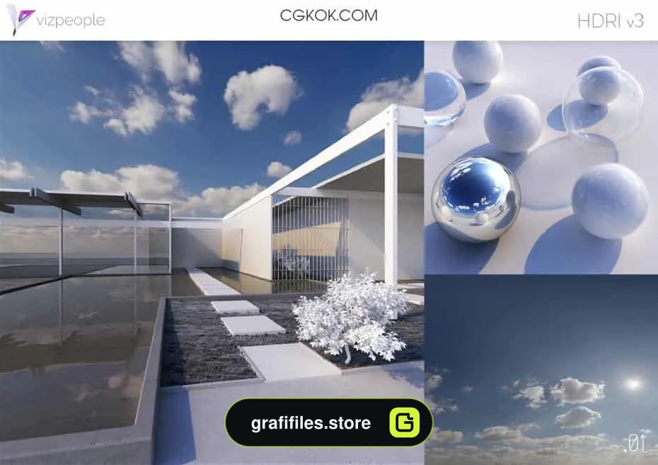 دانلود تصاویر HDRI در ساعات مختلف - 6 تصاویر HDRI در ساعات مختلف
