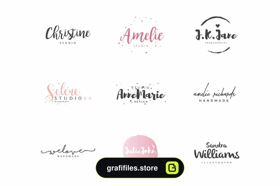 فایل لایه باز لوگو Hers Logo Branding Kit