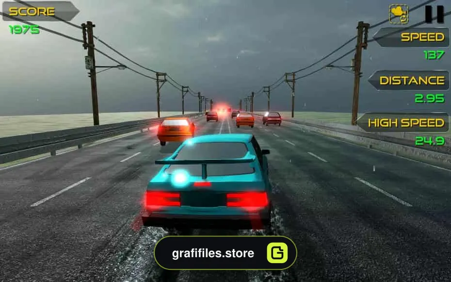 دانلود پروژه آماده بازی Highway Racer برای یونیتی - 2 پروژه آماده بازی Highway Racer برای یونیتی - 1