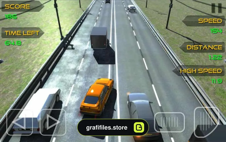 دانلود پروژه آماده بازی Highway Racer برای یونیتی - 4 پروژه آماده بازی Highway Racer برای یونیتی - 3