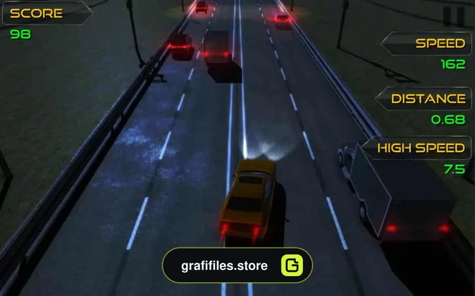 دانلود پروژه آماده بازی Highway Racer برای یونیتی - 10 پروژه آماده بازی Highway Racer برای یونیتی - 9