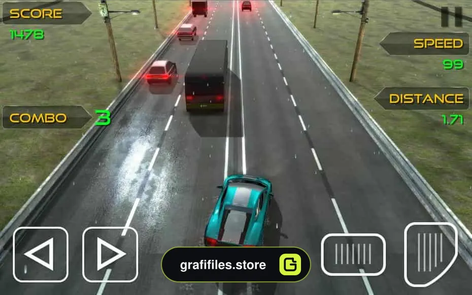 دانلود پروژه آماده بازی Highway Racer برای یونیتی - 14 پروژه آماده بازی Highway Racer برای یونیتی - 13
