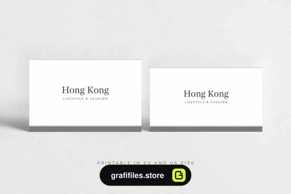 فایل لایه باز کارت ویزیت Hong Kong Business Card