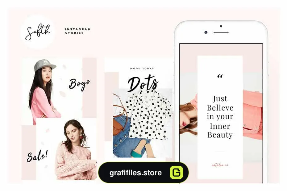فایل لایه باز استوری اینستاگرام Instagram Stories – Softh!