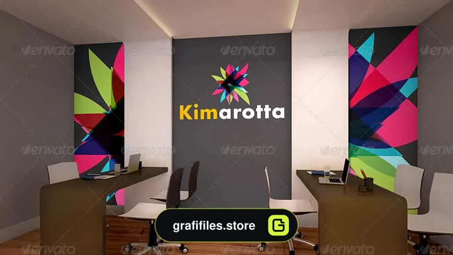 موکاپ دفتر کار Interior Office Branding Mockup