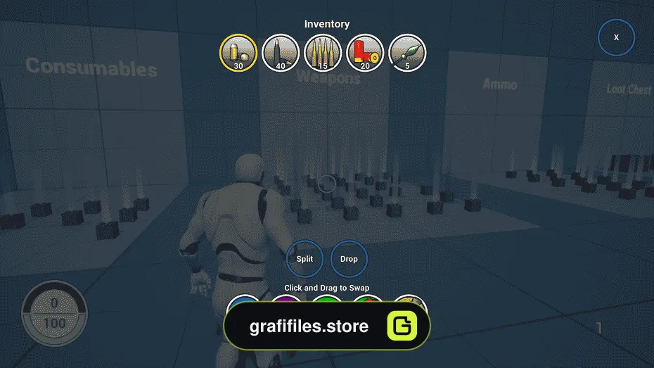Inventory for Battle Royale برای آنریل انجین - 1