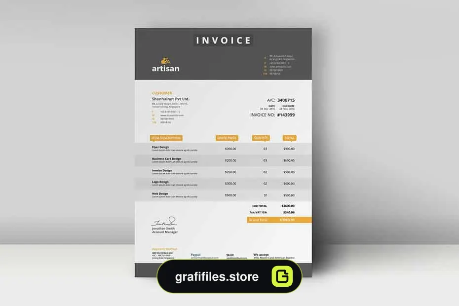 فایل لایه باز فاکتور 