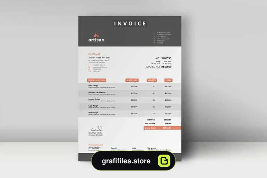 فایل لایه باز فاکتور - 3