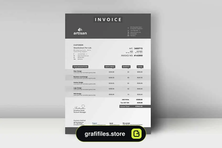 فایل لایه باز فاکتور - 5