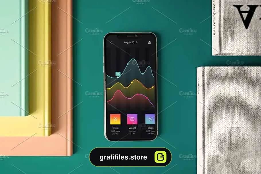 موکاپ آیفون ایکس iPhone XS in studio