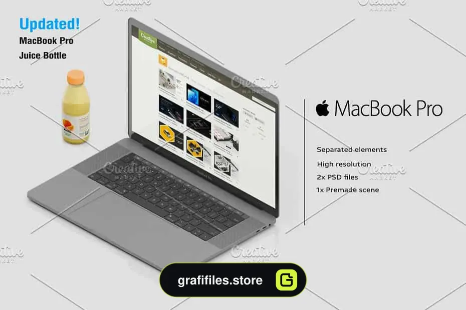 جعبه ابزار ساخت موکاپ ایزومتریک دفتر کار