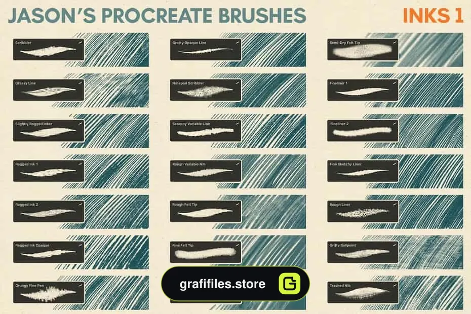 براش Jason’s Procreate Brushes