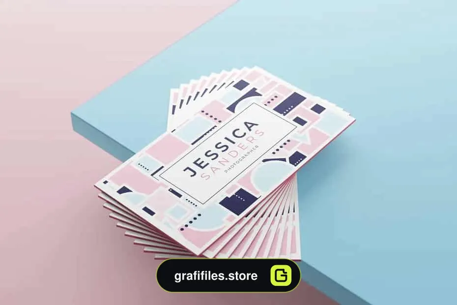 فایل لایه باز کارت ویزیت Jessica Sanders Business Card