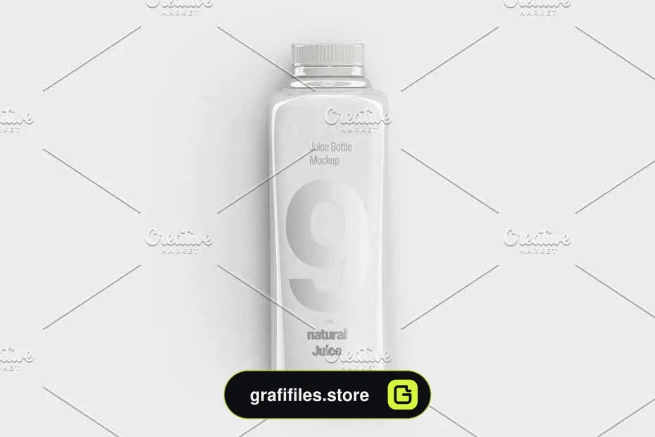 موکاپ بطری نوشیدنی Juice Bottle Mockup