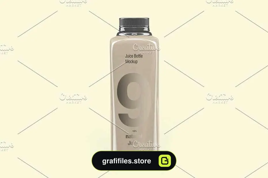 موکاپ بطری نوشیدنی Juice Bottle Mockup