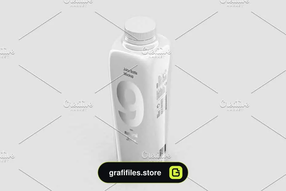 موکاپ بطری نوشیدنی Juice Bottle Mockup