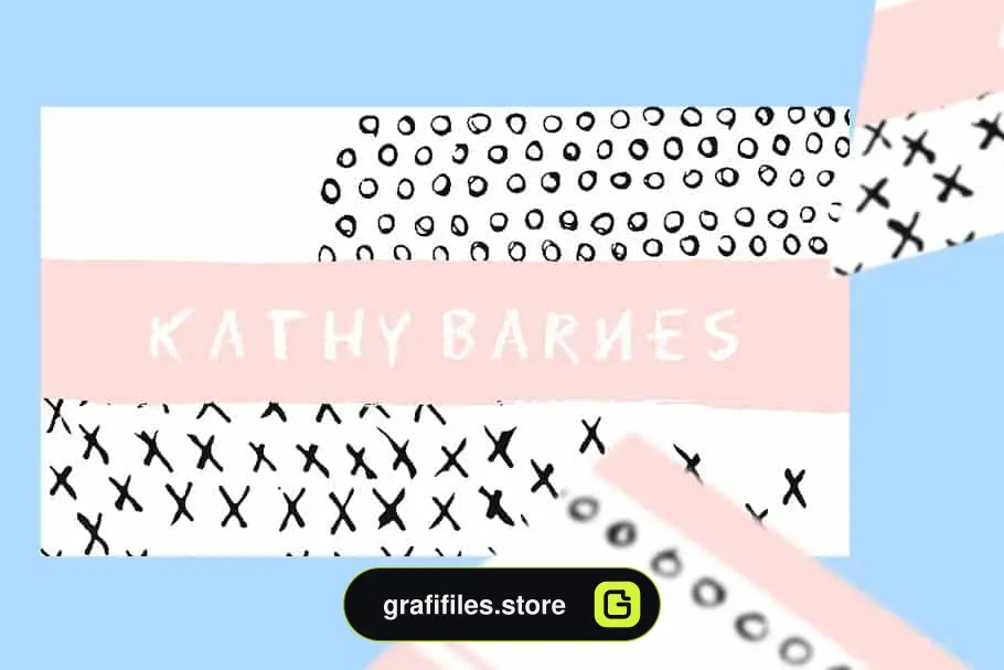 فایل لایه باز کارت ویزیت مدرن KATHY