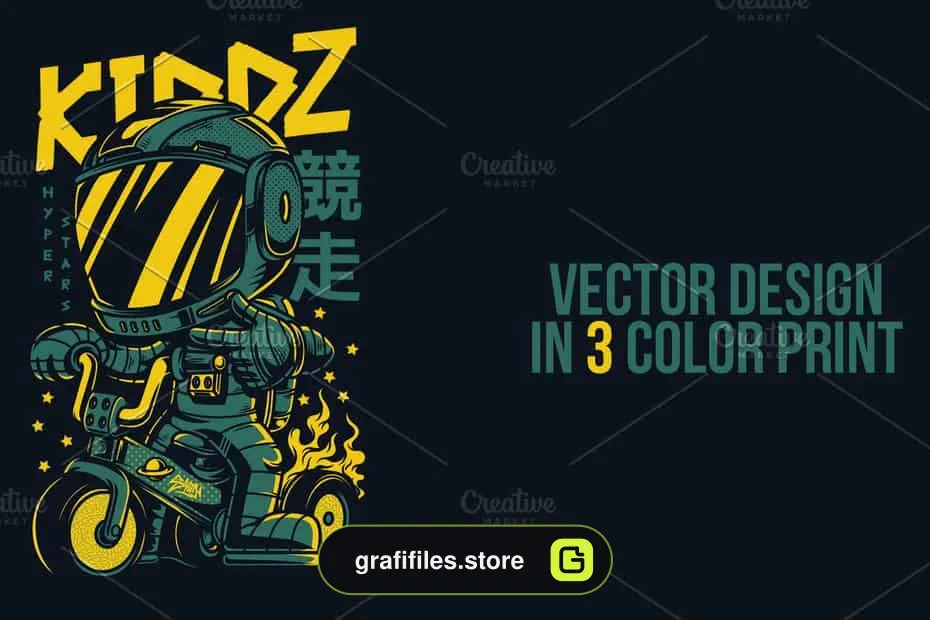 وکتور تیشرت Kiddz Illustration