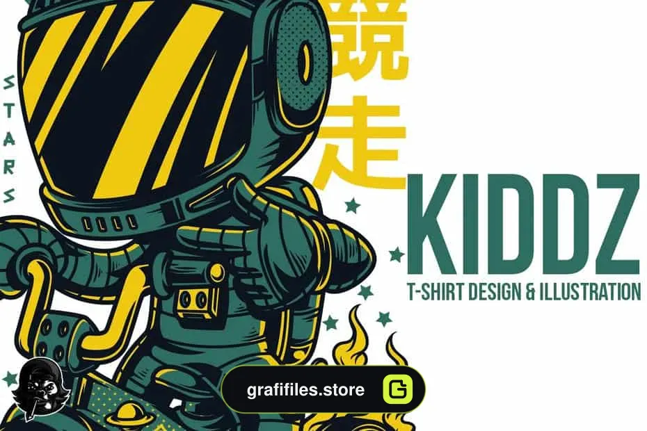 وکتور تیشرت Kiddz Illustration