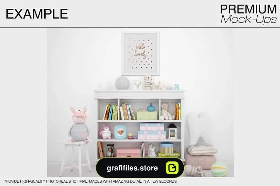 موکاپ اتاق کودک Kids Room & Frames Pack