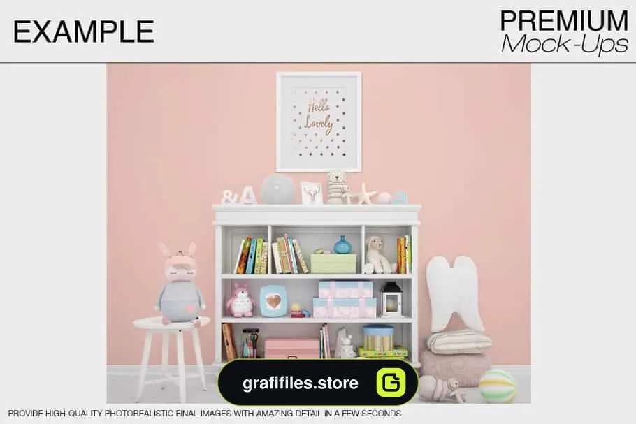 موکاپ اتاق کودک Kids Room & Frames Pack