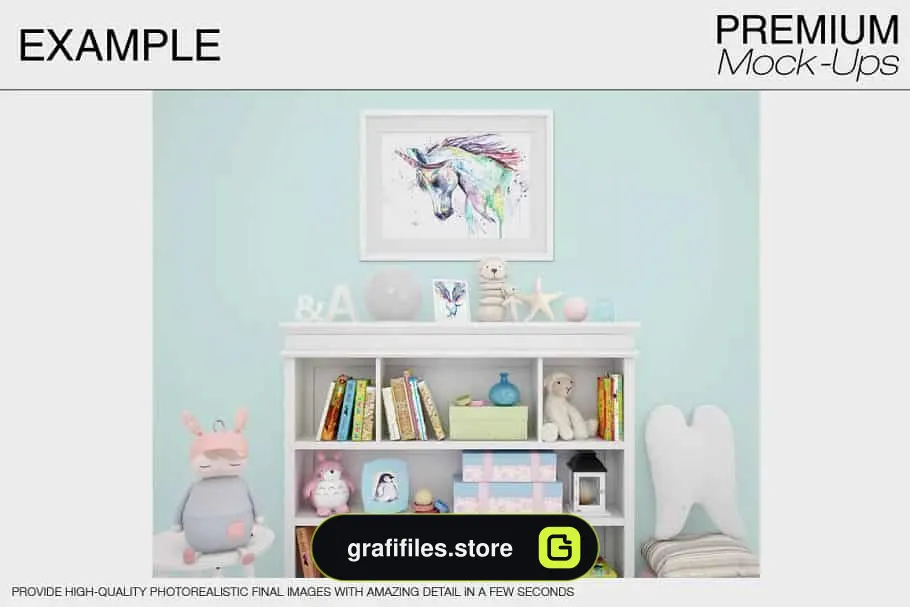 موکاپ اتاق کودک Kids Room & Frames Pack