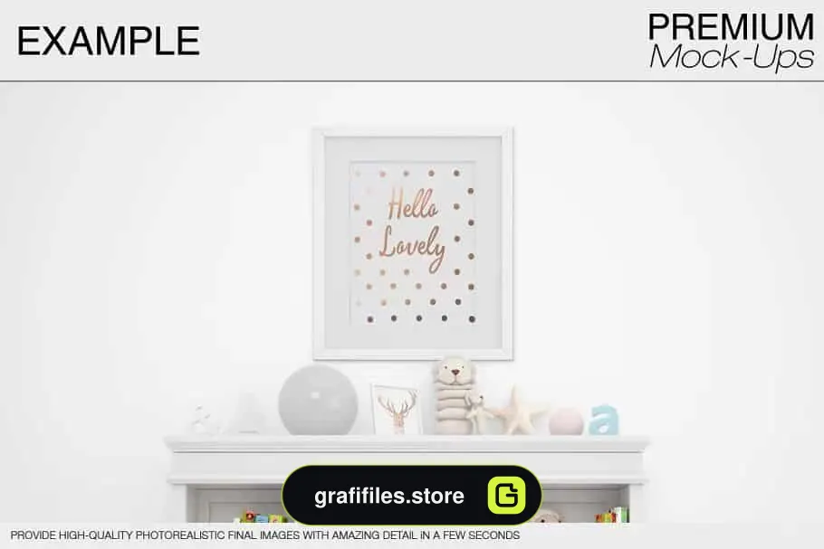 موکاپ اتاق کودک Kids Room & Frames Pack