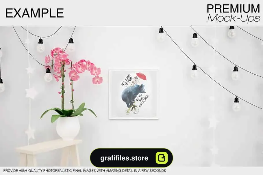 موکاپ اتاق کودک Kids Room Mockup Pack