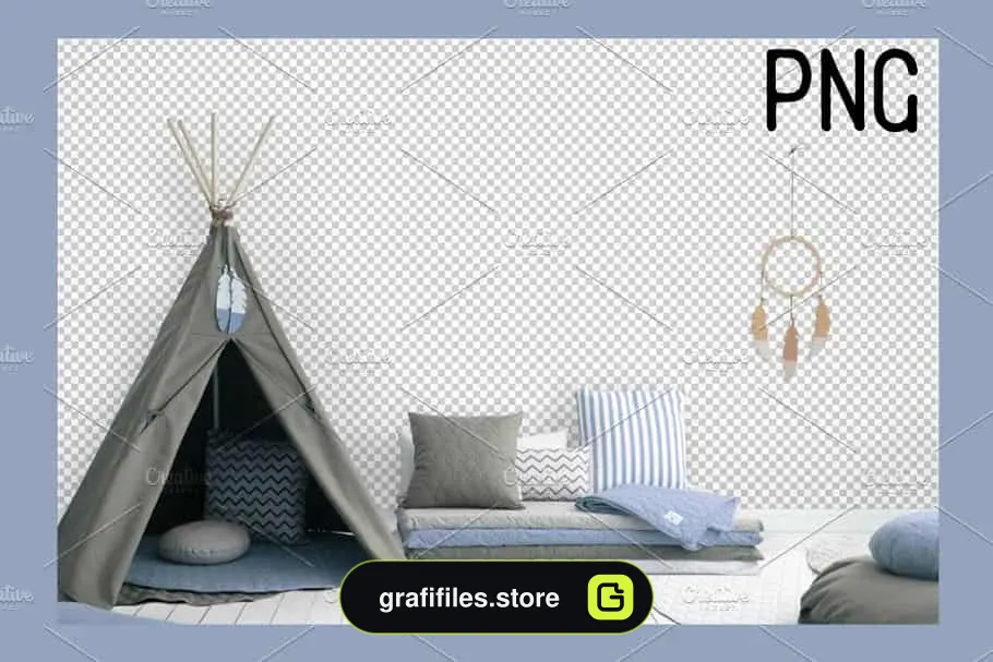 موکاپ دیوار و قاب عکس اتاق کودک Kids Room Wall/Frame Mock Up 13