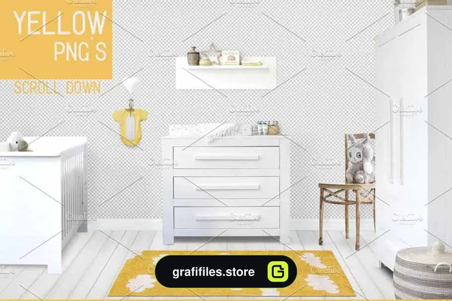 موکاپ اتاق کودک Kids Room Wall/Frame - 18