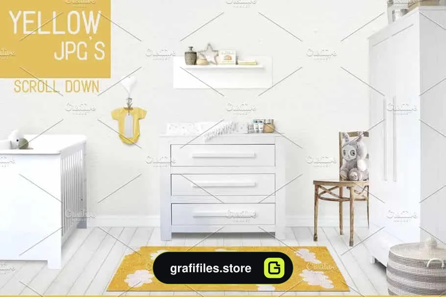 موکاپ اتاق کودک Kids Room Wall/Frame - 10