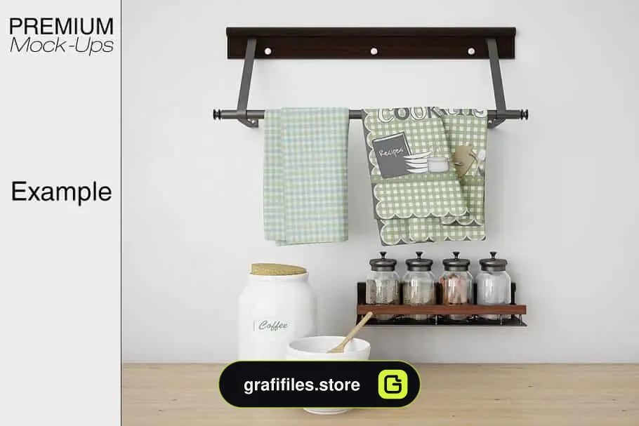 موکاپ لوازم آشپزخانه Kitchen Accessories Set