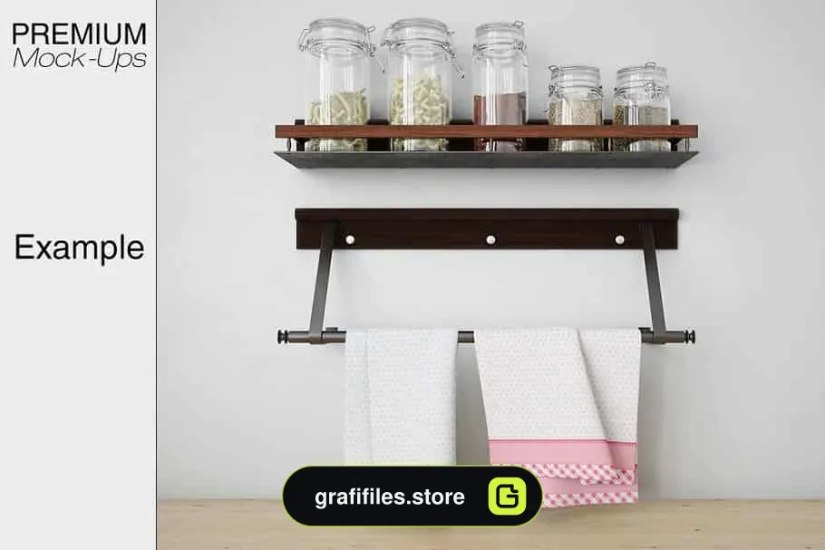 موکاپ لوازم آشپزخانه Kitchen Accessories Set