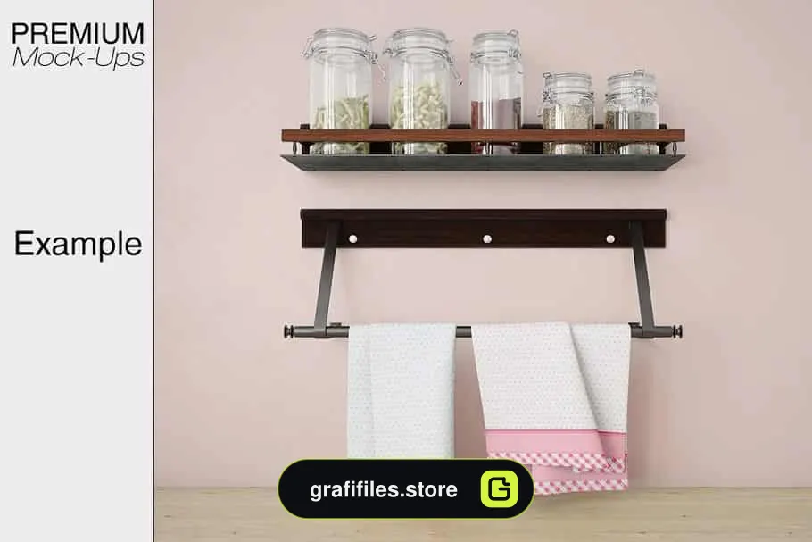 موکاپ لوازم آشپزخانه Kitchen Accessories Set