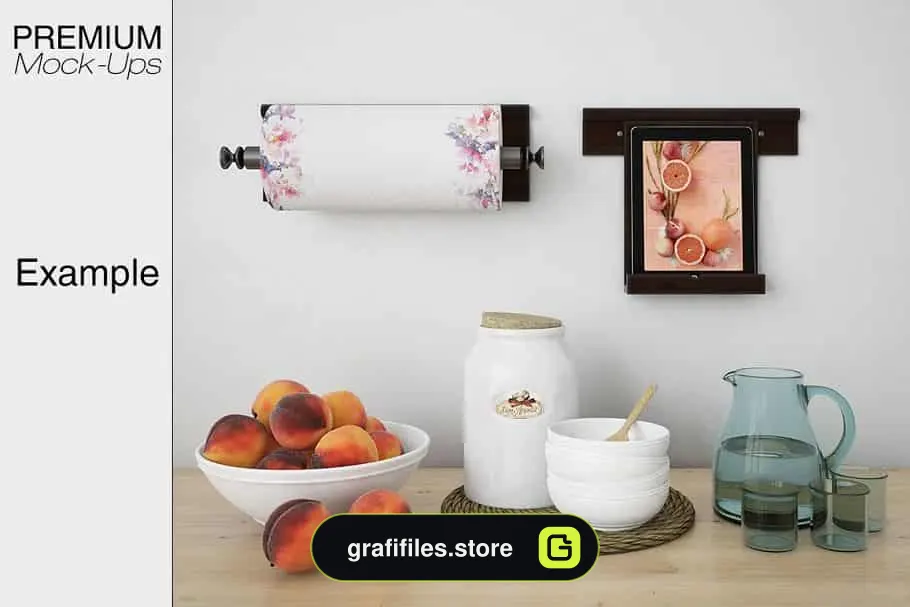 موکاپ لوازم آشپزخانه Kitchen Accessories Set