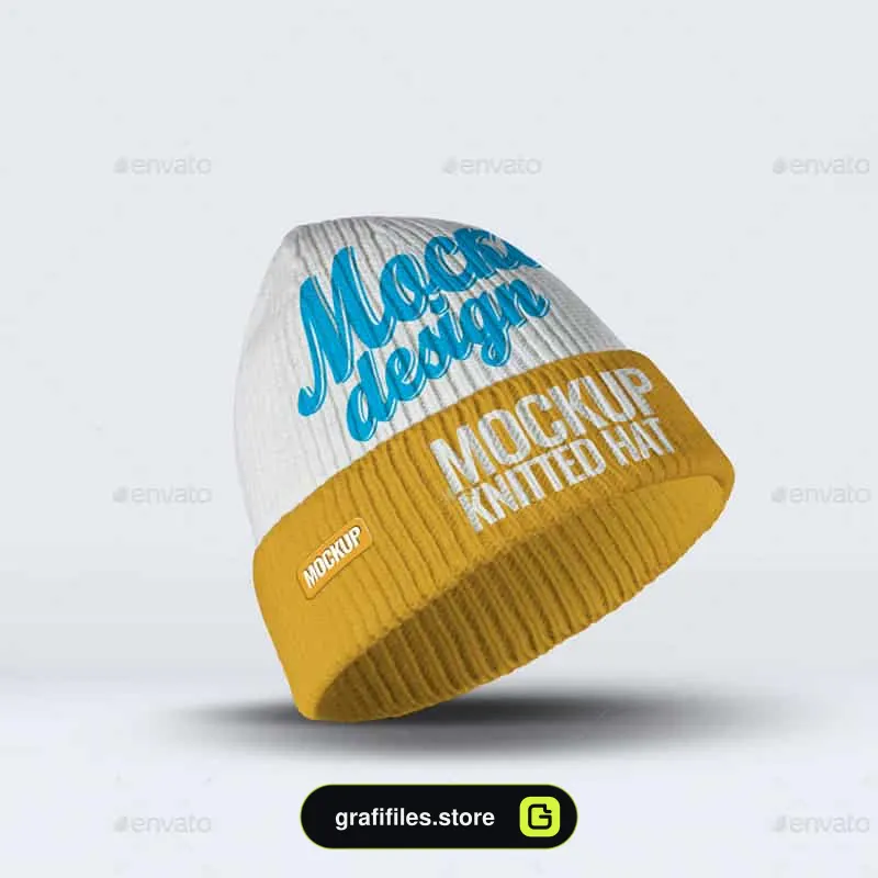 موکاپ کلاه بافتنی