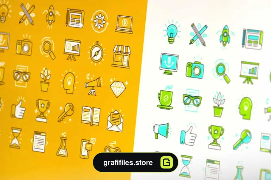 آیکون خطی linear icons