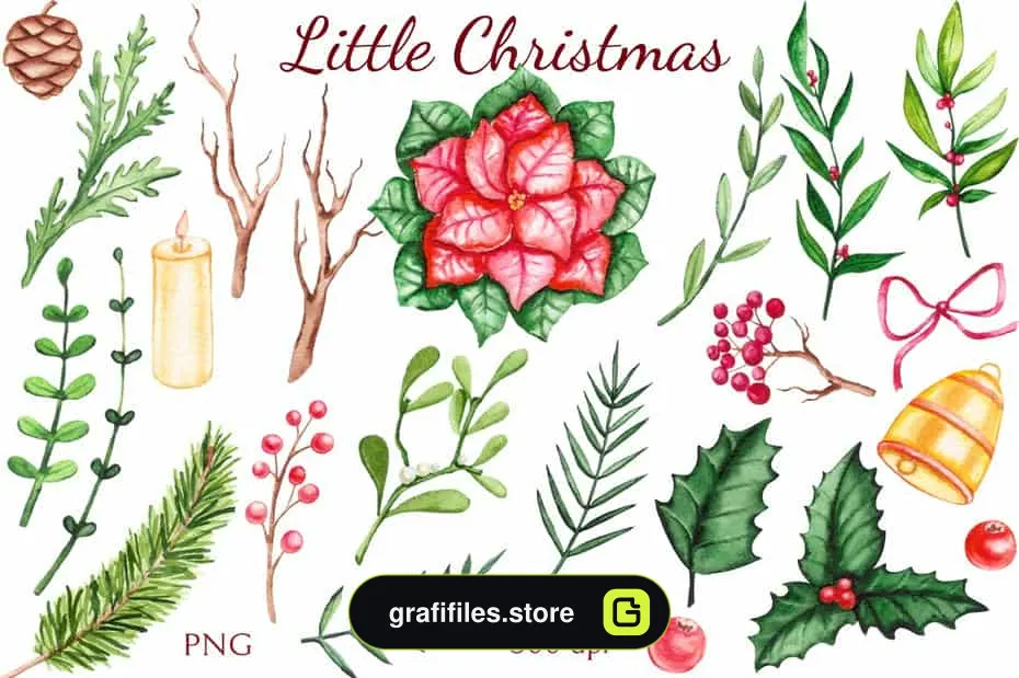 کلیپ آرت کریسمس Little Christmas - 4