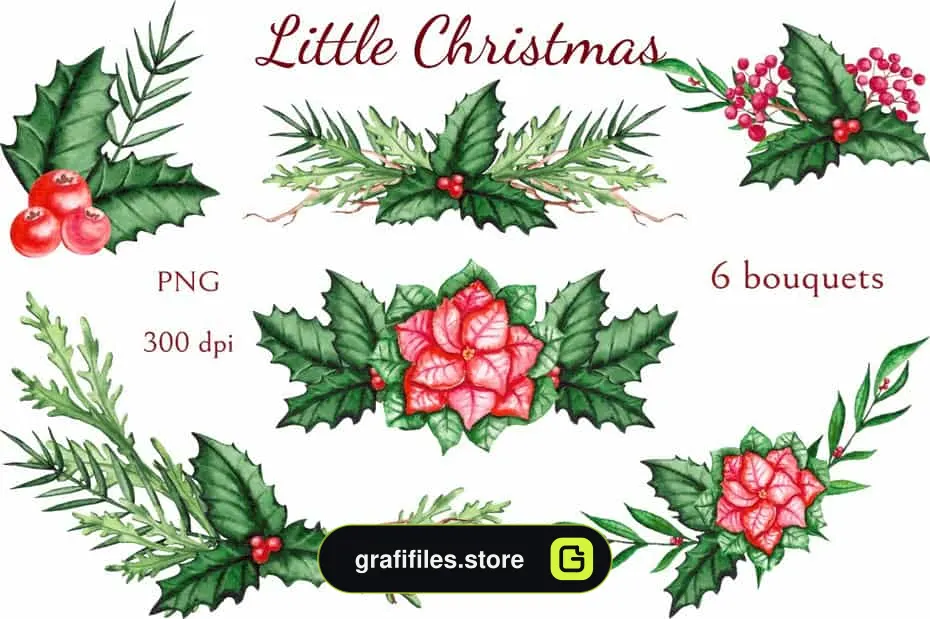 کلیپ آرت کریسمس Little Christmas - 6