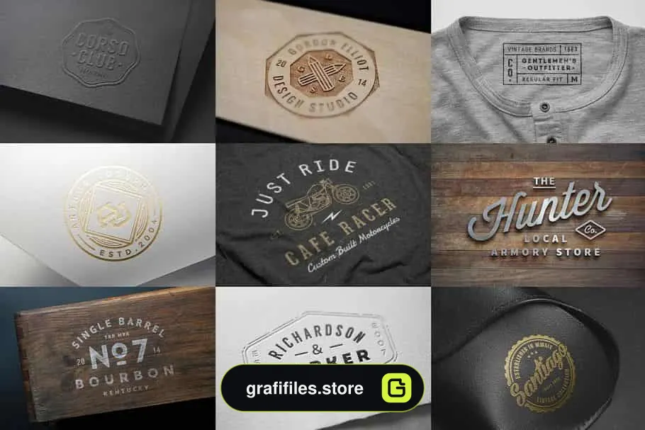 موکاپ لوگو Logo/Badge Mock-Ups Vol.1