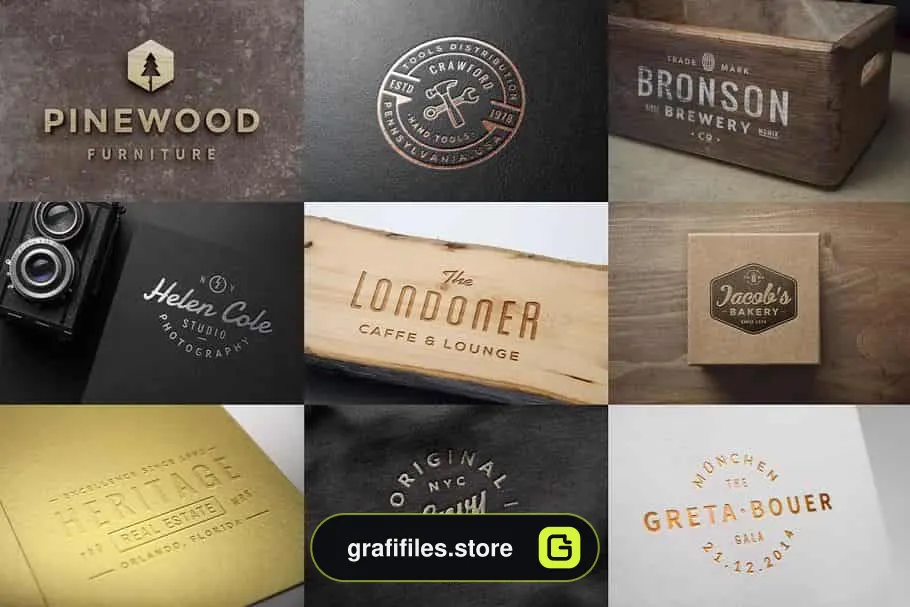 موکاپ لوگو Logo/Badge Mock-Ups Vol.3