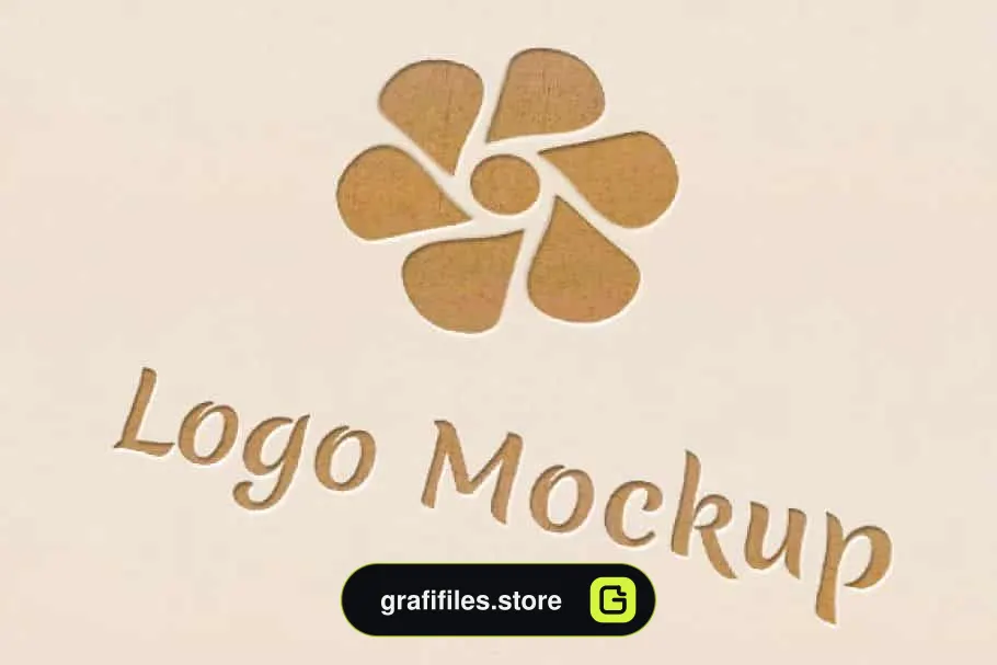 موکاپ لوگو Logo Mock-ups – Paper Style