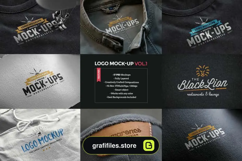 موکاپ لوگو Logo Mock-Ups / Vol.1