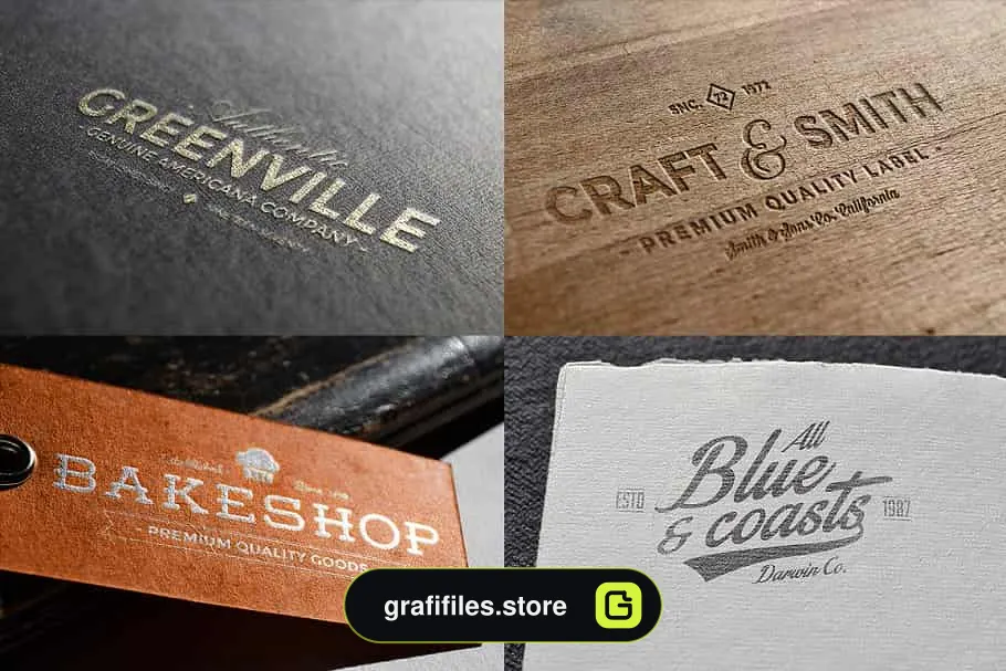 موکاپ لوگو Logo Mock-ups Vol.3